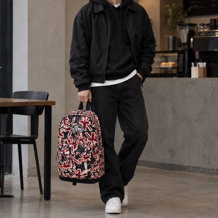 کوله پشتی ونس Vans مدل پرچم بریتانیا - وارداتی