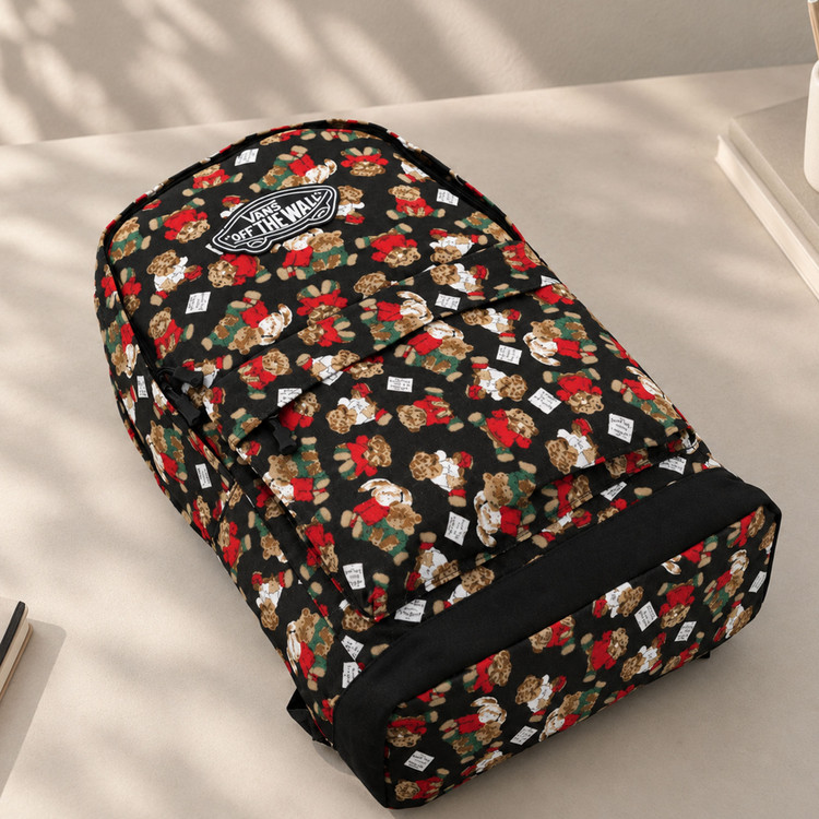 کوله پشتی ونس Vans مدل خرس تدی مشکی - وارداتی