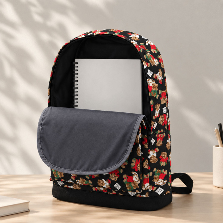 کوله پشتی ونس Vans مدل خرس تدی مشکی - وارداتی