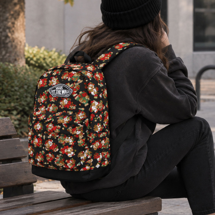 کوله پشتی ونس Vans مدل خرس تدی مشکی - وارداتی