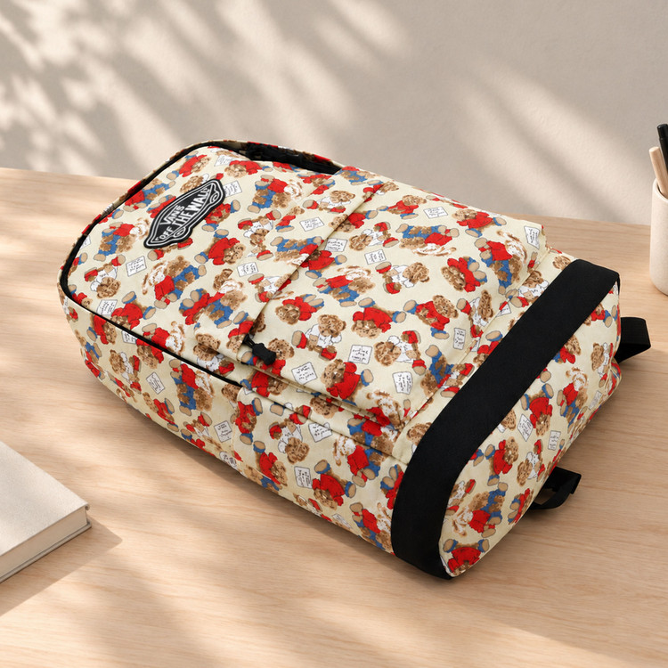 کوله پشتی ونس Vans مدل خرس تدی کرمی - وارداتی