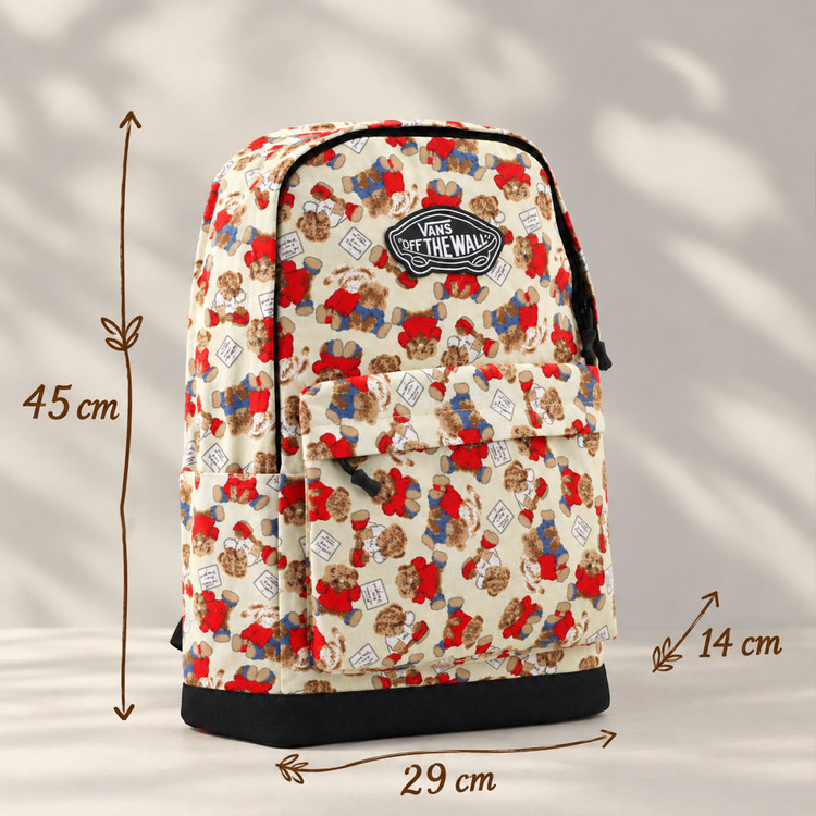 کوله پشتی ونس Vans مدل خرس تدی کرمی - وارداتی