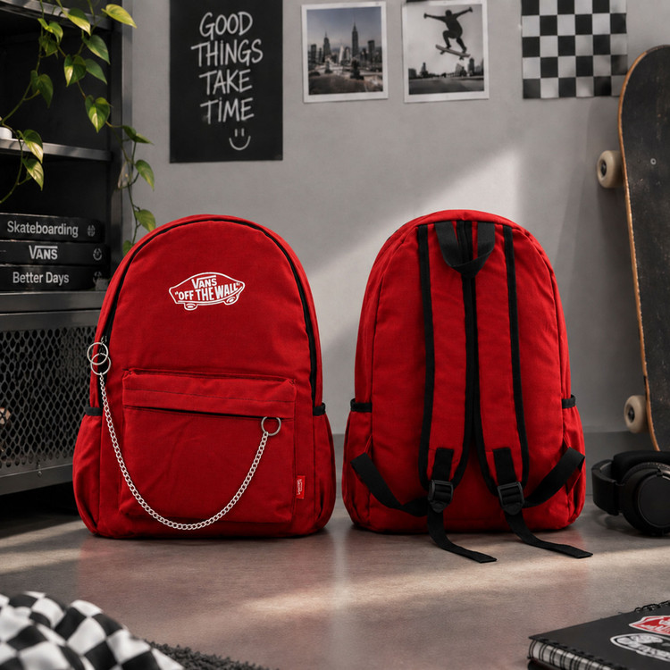 کوله پشتی ونس ساده Vans رنگ قرمز
