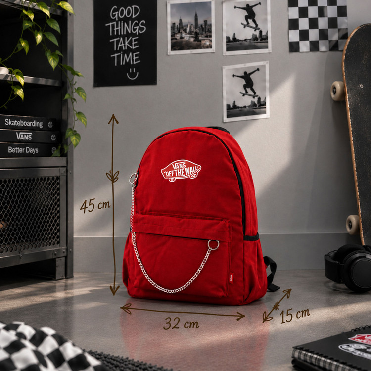 کوله پشتی ونس ساده Vans رنگ قرمز