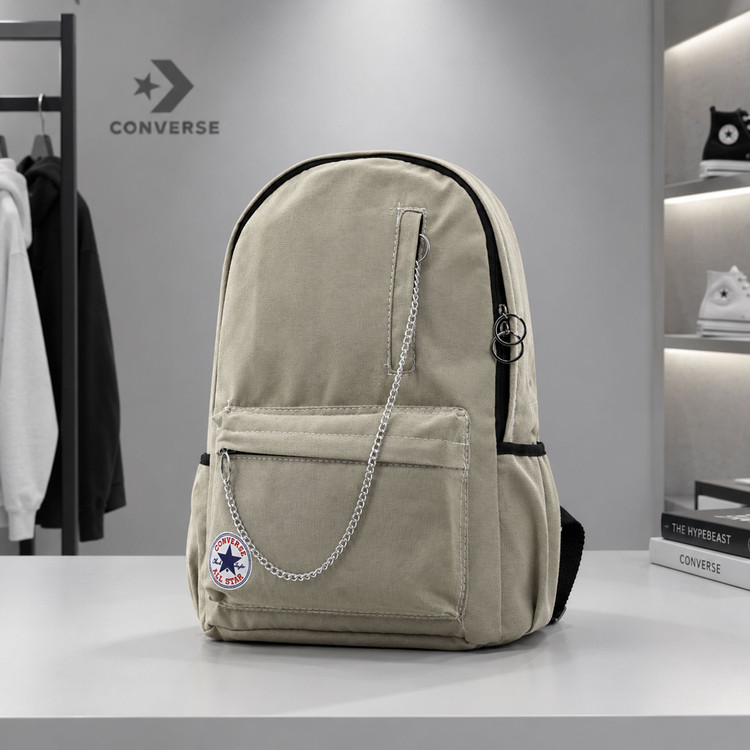 کوله پشتی آل استار مدل کانورس ساده رنگ کرمی - All Star Converse