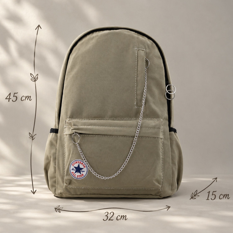 کوله پشتی آل استار مدل کانورس ساده رنگ کرمی - All Star Converse