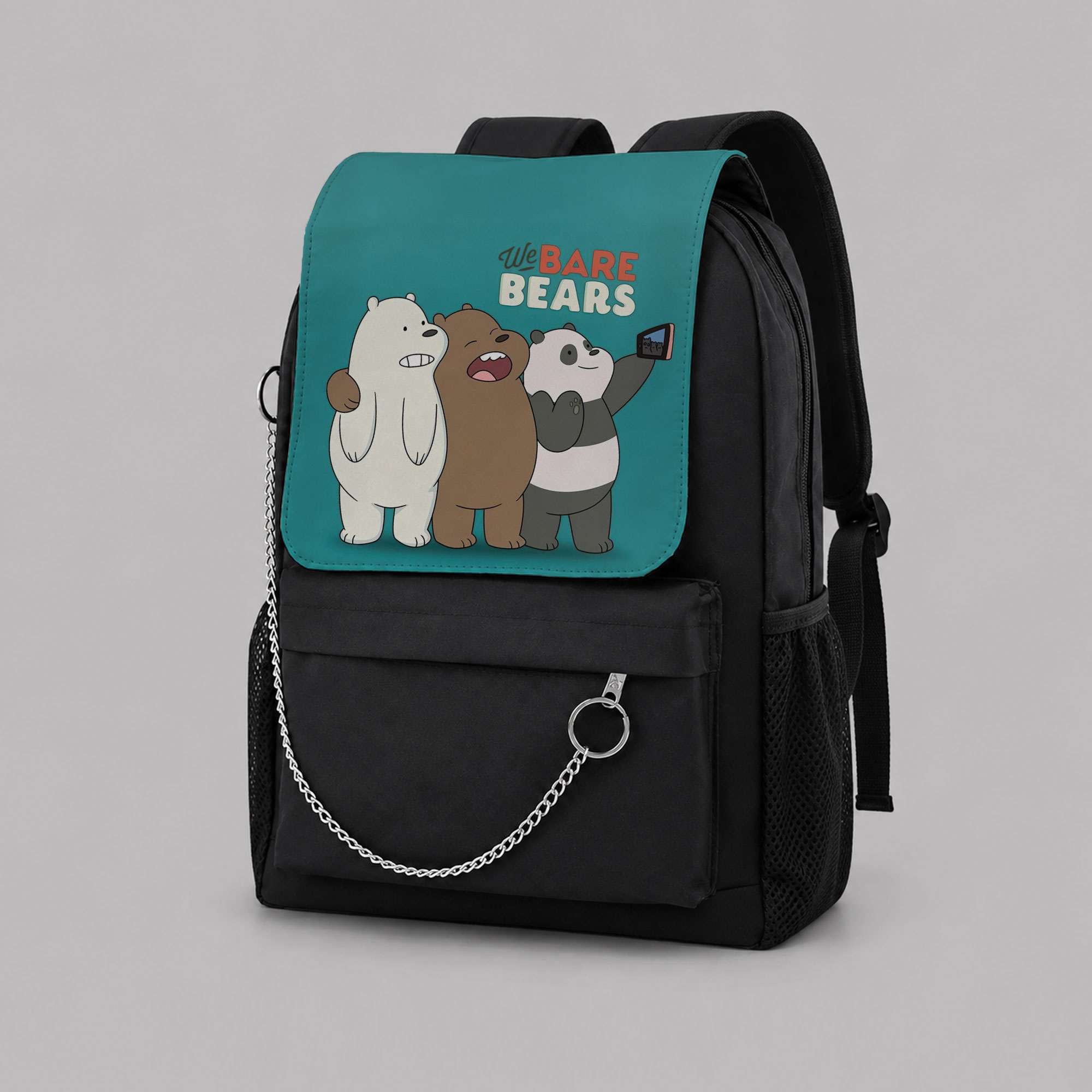 کوله پشتی ویستا طرح کارتون خرس های پچول و کله فندقی We Bare Bears