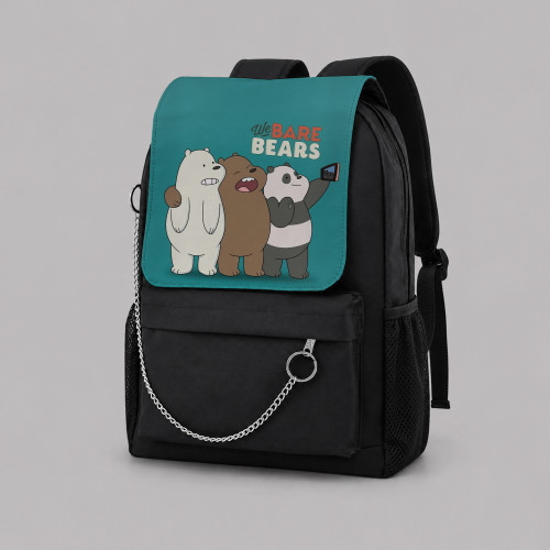 کوله پشتی ویستا طرح کارتون خرس های پچول و کله فندقی We Bare Bears