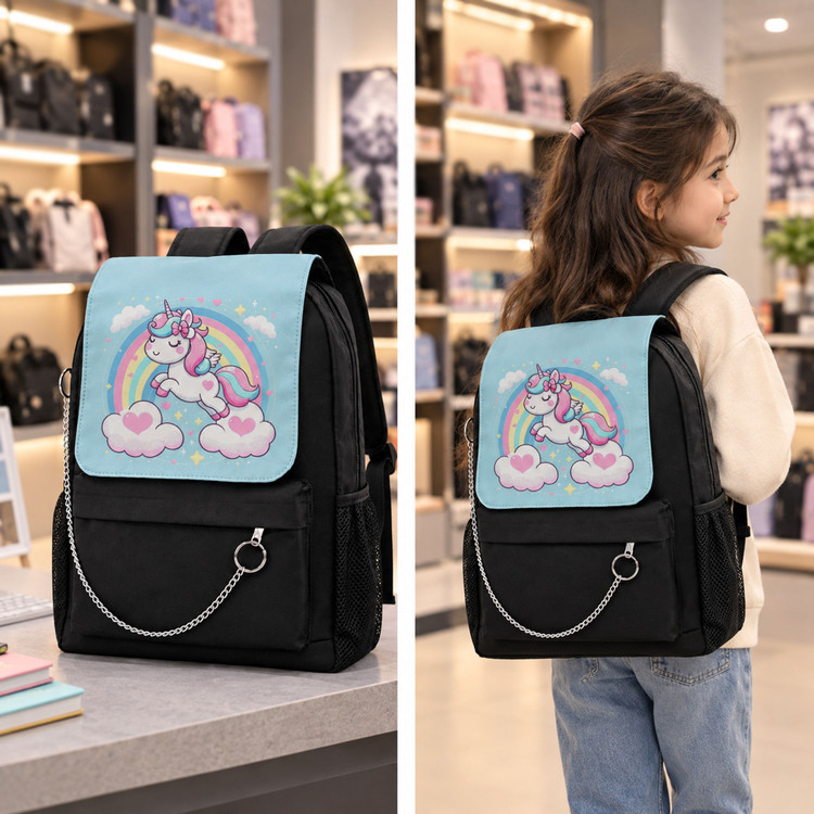 کوله پشتی ویستا طرح اسب تکشاخ Unicorn